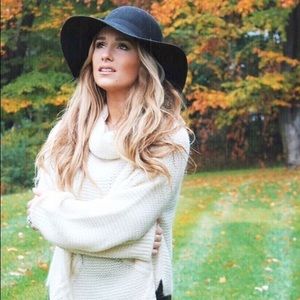 Kittenish JJD Rose Black Floppy Hat